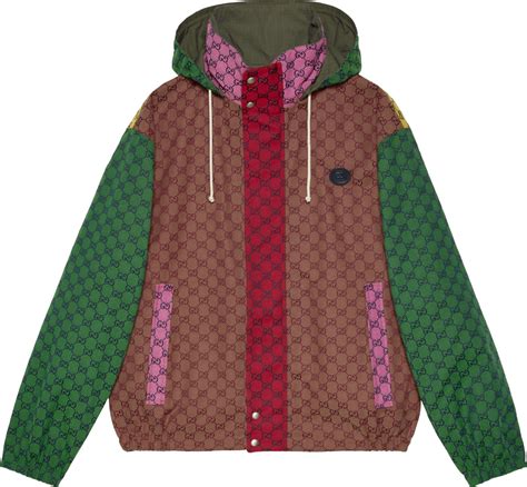 gucci windbreaker|Gucci windbreaker multicolor.